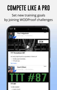 اسکرین شات 4 برنامه WODProof: WOD Recorder & Timer