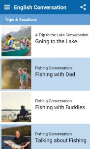 اسکرین شات 2 برنامه English Conversation Practice