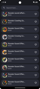 اسکرین شات 6 برنامه Rooster Sounds
