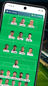 اسکرین شات 2 برنامه My Lineup: Lineup Creator