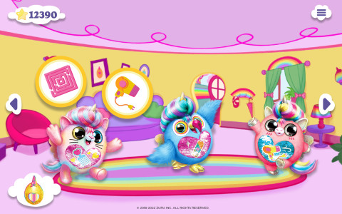 اسکرین شات 1 بازی Rainbocorns Big Hair Surprise