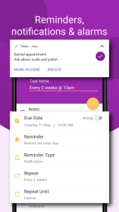 اسکرین شات 2 برنامه Tasks: To Do List & Reminders