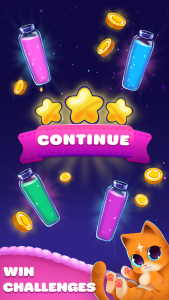 اسکرین شات 5 بازی Color Sort Water Purrfect Puzz