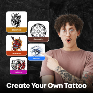 اسکرین شات 2 برنامه Tattoo Maker - Tattoo Design