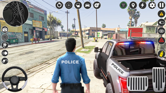 اسکرین شات 2 بازی Police Car Chase 3D Car Games