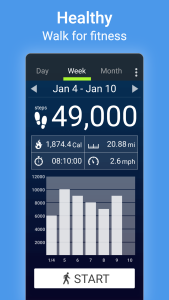 اسکرین شات 6 برنامه Pedometer - Step Counter