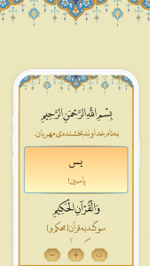 اسکرین شات 2 برنامه ‏سوره یاسین ( یس )
