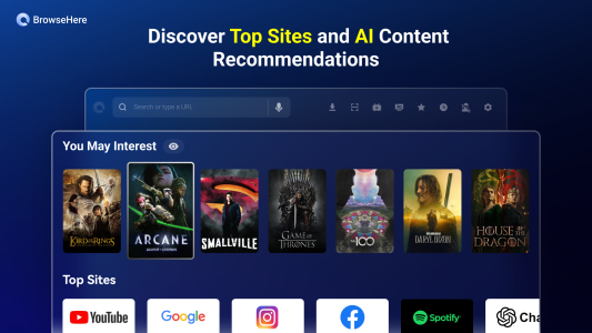اسکرین شات 8 برنامه Browser TV Web - BrowseHere