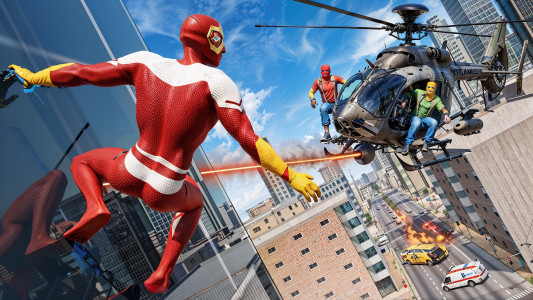 اسکرین شات 2 بازی Miami Rope Hero : Spider Games