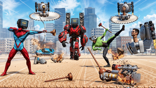 اسکرین شات 6 بازی Miami Rope Hero : Spider Games