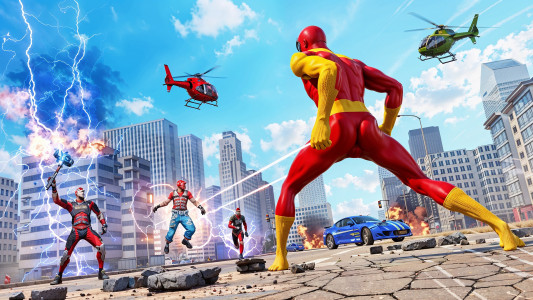 اسکرین شات 5 بازی Miami Rope Hero : Spider Games