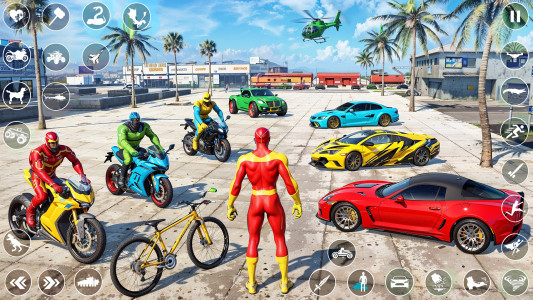 اسکرین شات 1 بازی Miami Rope Hero : Spider Games