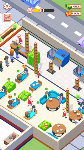 اسکرین شات 4 برنامه Fast Food Fever - Idle Tycoon