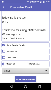 اسکرین شات 6 برنامه SMS Auto Forwarder & Messaging