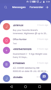 اسکرین شات 1 برنامه SMS Auto Forwarder & Messaging