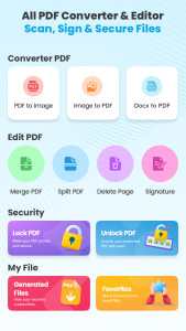 اسکرین شات 1 برنامه PDF2IMG: PDF Converter & Tools