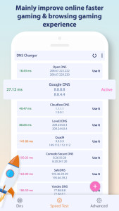 اسکرین شات 3 برنامه Change DNS Server, Browse Fast