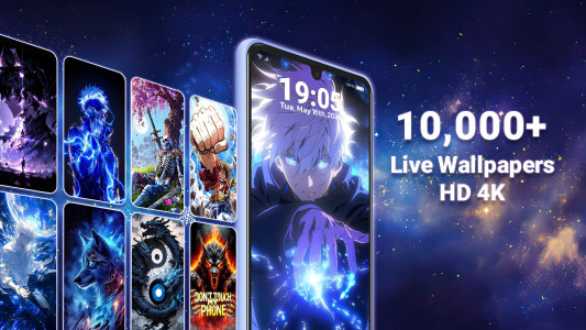 اسکرین شات 1 برنامه Live Wallpapers HD 4K