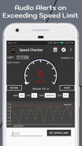اسکرین شات 2 برنامه Speed Meter Over Speed Check