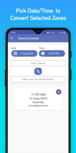 اسکرین شات 3 برنامه Worldclock Timezone Converter