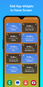 اسکرین شات 2 برنامه Worldclock Timezone Converter