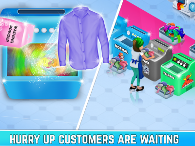 اسکرین شات 4 برنامه Laundry Shop Washing Games Sim