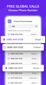 اسکرین شات 1 برنامه Text, Call & Phone number