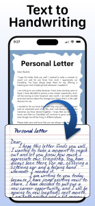 اسکرین شات 1 برنامه Text to Handwriting Converter