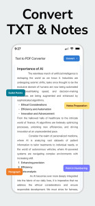 اسکرین شات 3 برنامه Text to PDF Converter