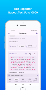 اسکرین شات 2 برنامه Text Repeater - Text Bomber