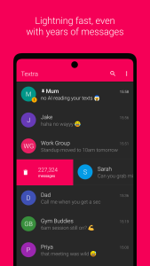 اسکرین شات 3 برنامه Textra SMS