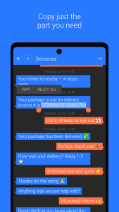 اسکرین شات 2 برنامه Textra SMS