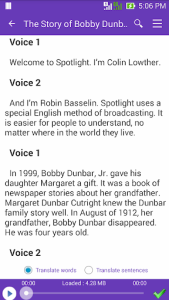 اسکرین شات 1 برنامه English Listening Practice TFlat