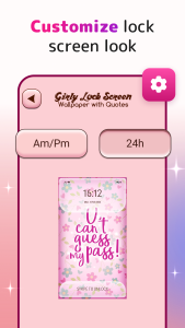 اسکرین شات 7 برنامه Cute Lock Screen & Wallpapers