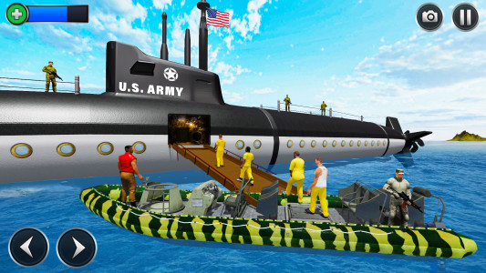 اسکرین شات 3 بازی Army Submarine Transport Game