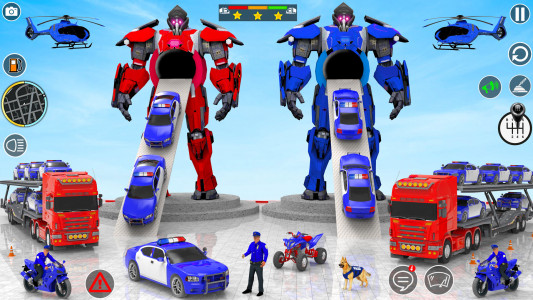 اسکرین شات 2 بازی Robot Car Transport Truck Game