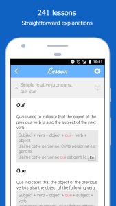 اسکرین شات 1 برنامه Dr French, French grammar