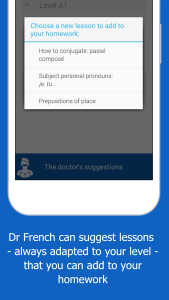 اسکرین شات 6 برنامه Dr French, French grammar