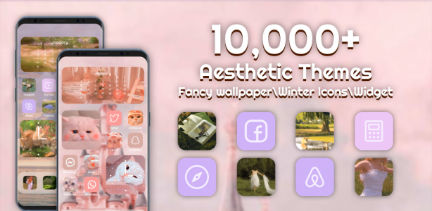 اسکرین شات 1 برنامه Themeful Icon Change Wallpaper