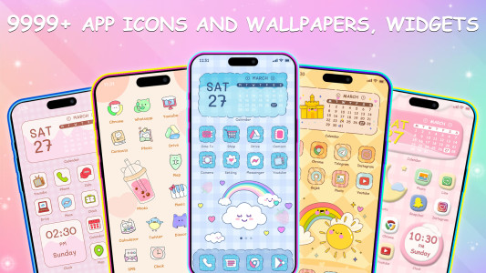 اسکرین شات 1 برنامه BeautyTheme: Icons & Widgets