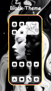 اسکرین شات 5 برنامه BeautyTheme: Icons & Widgets