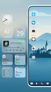 اسکرین شات 2 برنامه Mak Book OS 26 Launcher