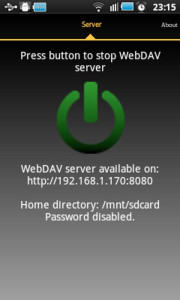 اسکرین شات 2 برنامه WebDAV Server