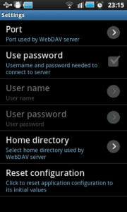 اسکرین شات 3 برنامه WebDAV Server