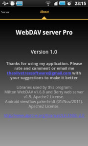 اسکرین شات 4 برنامه WebDAV Server