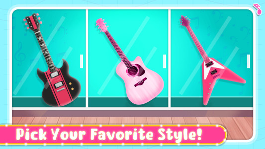 اسکرین شات 2 بازی Guitar Girl Rock Band Games