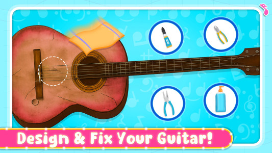 اسکرین شات 7 بازی Guitar Girl Rock Band Games