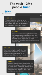 اسکرین شات 7 برنامه Vaulty : Photo Vault & Hide