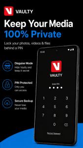 اسکرین شات 1 برنامه Vaulty : Photo Vault & Hide