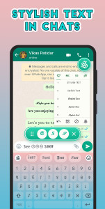 اسکرین شات 3 برنامه Stylish Text - Fonts Keyboard